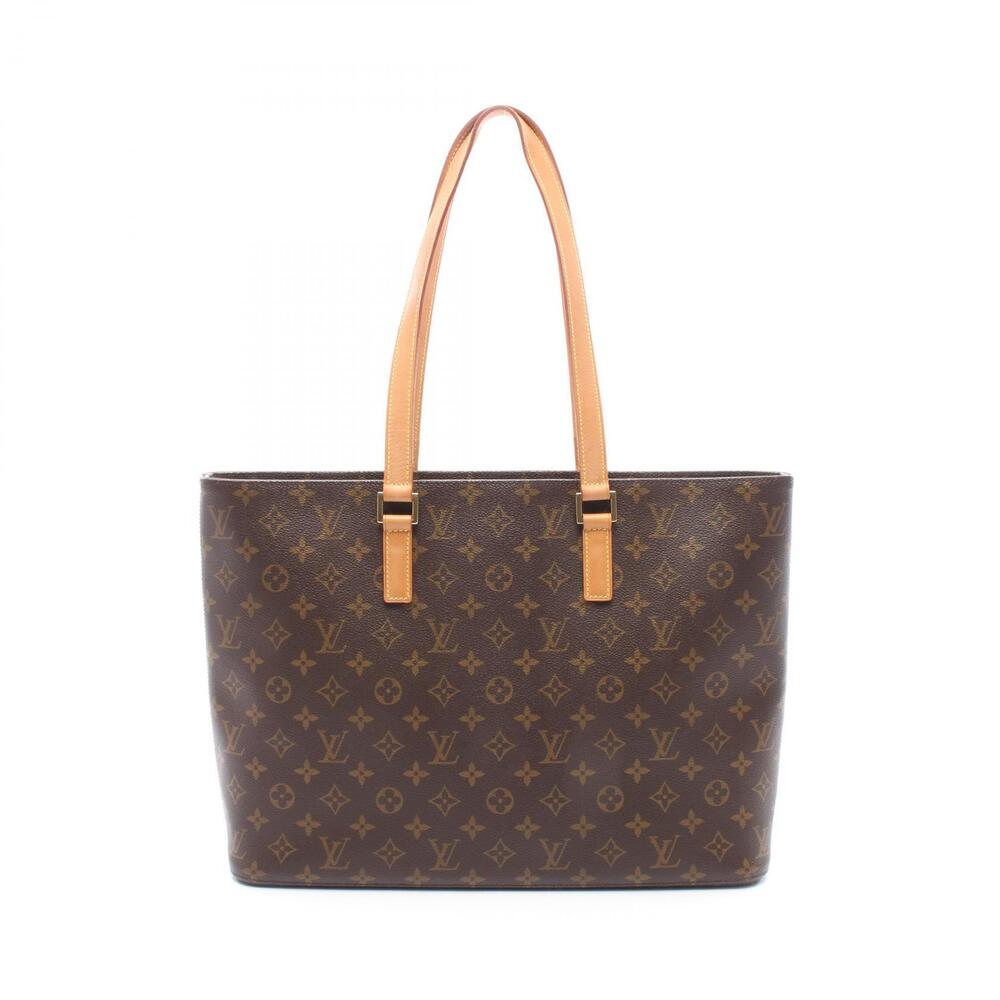Louis Vuitton Luco Tote Bag Canvas Leather Monogram Brown